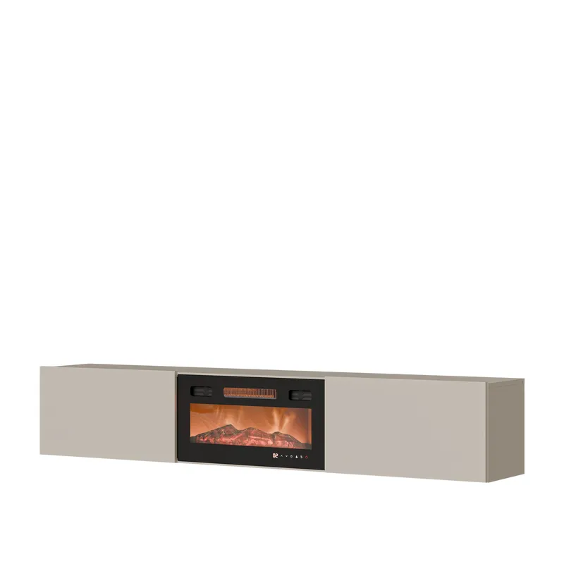 Berik TV-benk 180 cm - beige og svart - Møbler - TV- & Mediamøbler - TV benk & mediabenk