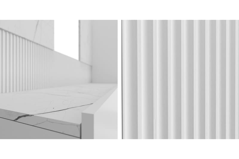 Bernice Tv-Skap 220x38 cm - Beige - Møbler - TV- & Mediamøbler - TV-skap