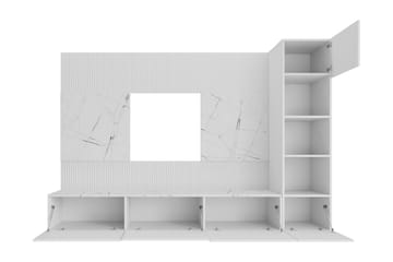 Bernice Tv-Skap 220x38 cm - Beige - Møbler - TV- & Mediamøbler - TV-skap