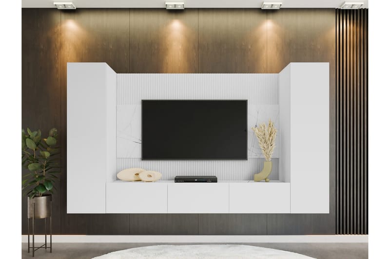 Bernice Tv-Skap 260x38 cm - Grønn - Møbler - TV- & Mediamøbler - TV-møbelsett