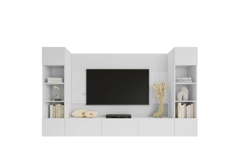 Bernice TV-skap 38x150 cm - Hvit - Møbler - TV- & Mediamøbler - TV-møbelsett