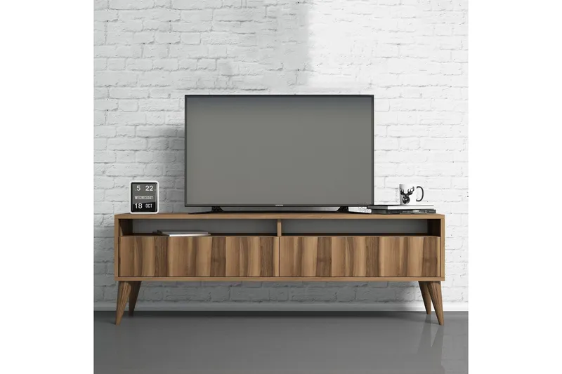 Bexheti TV-benk 150 cm - Valnøtt - Møbler - TV- & Mediamøbler - TV benk & mediabenk