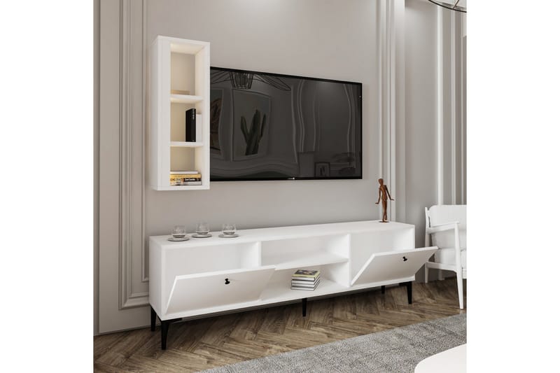 Bien TV-benk 150 cm - Hvit - Møbler - TV- & Mediamøbler - TV benk & mediabenk