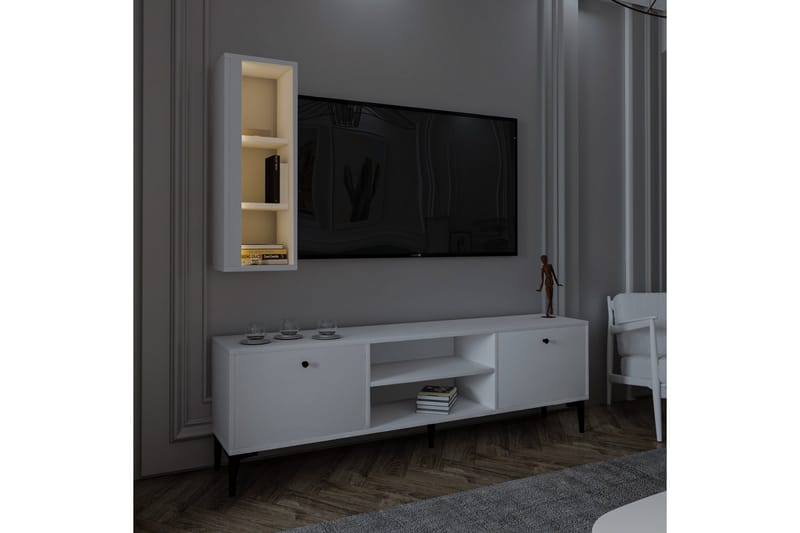 Bien TV-benk 150 cm - Hvit - Møbler - TV- & Mediamøbler - TV benk & mediabenk