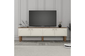 Bohemsk TV-benk 180 cm - Cremehvit/Multifarget - Møbler - TV- & Mediamøbler - TV benk & mediabenk