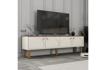 Bohemsk TV-benk 180 cm - Cremehvit/Multifarget - Møbler - TV- & Mediamøbler - TV benk & mediabenk