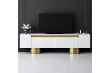 Bohemsk TV-benk 180 cm - Gull/Hvit - Møbler - TV- & Mediamøbler - TV benk & mediabenk