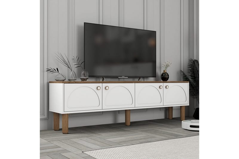 Bohemsk TV-benk 180 cm - Hvit - Møbler - TV- & Mediamøbler - TV benk & mediabenk