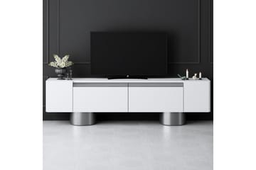 Bohemsk TV-benk 180 cm - Hvit/Sølv - Møbler - TV- & Mediamøbler - TV benk & mediabenk