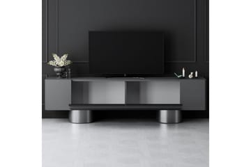 Bohemsk TV-benk 180 cm - Sølv/Antrasitt - Møbler - TV- & Mediamøbler - TV benk & mediabenk