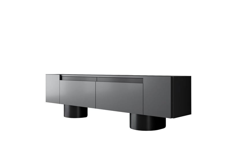 Bohemsk TV-benk 180 cm - Svart/Antrasitt - Møbler - TV- & Mediamøbler - TV benk & mediabenk