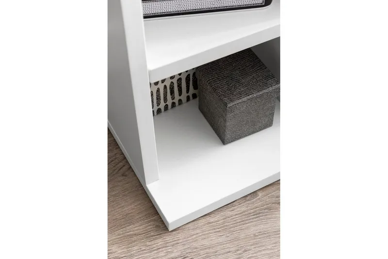Bokhylle 21 cm i Malt Tre - Hvit - Oppbevaring - Hylle - Bokhylle