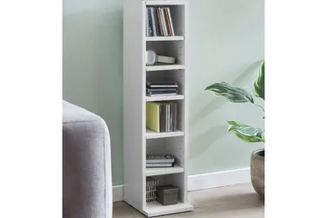 Bokhylle 21 cm i Malt Tre - Hvit - Oppbevaring - Hylle - Bokhylle