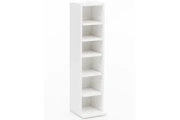 Bokhylle 21 cm i Malt Tre - Hvit - Oppbevaring - Hylle - Bokhylle