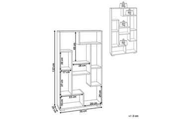 Bokhylle Alma Lyst tre, svart - Lyst tre, svart - Oppbevaring - Hylle - Bokhylle