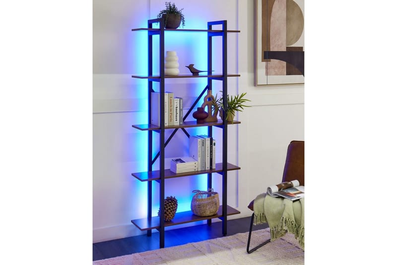 Bokhylle LED Darby - Møbler - TV- & Mediamøbler - CD-hylle & DVD-hylle