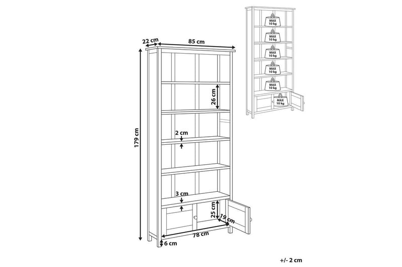 Bokhylle Salton - Oppbevaring - Hylle - Bokhylle