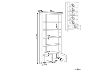 Bokhylle Salton - Oppbevaring - Hylle - Bokhylle