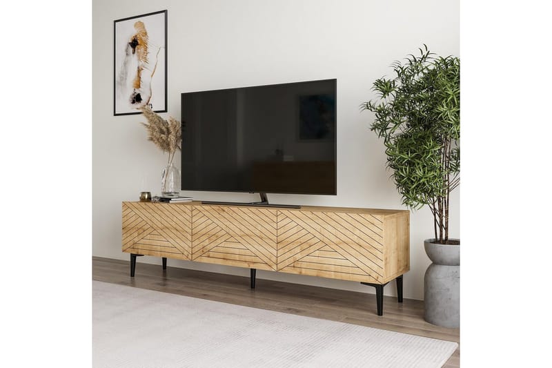 Botswana TV-benk 160 cm - Naturell - Møbler - TV- & Mediamøbler - TV benk & mediabenk
