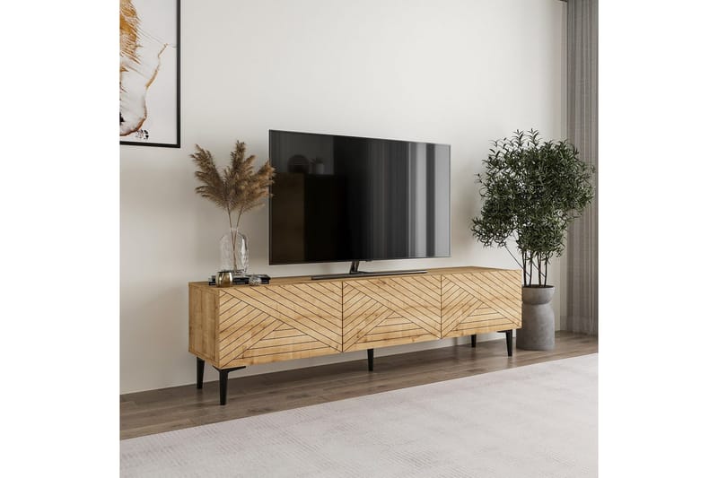 Botswana TV-benk 160 cm - Naturell - Møbler - TV- & Mediamøbler - TV benk & mediabenk