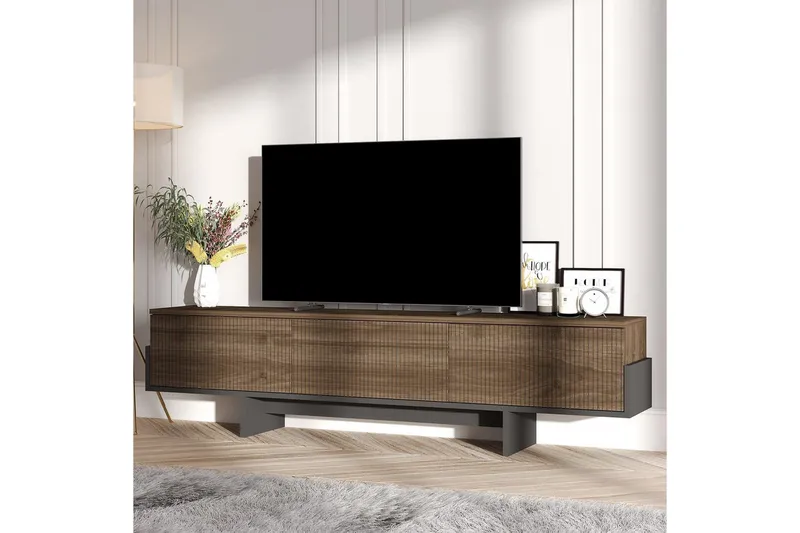 Brin TV-benk 180 cm - Brun/Svart - Møbler - TV- & Mediamøbler - TV benk & mediabenk