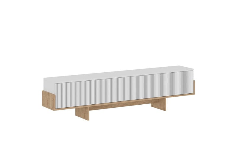 Brin TV-benk 180 cm - Natur/Hvit - Møbler - TV- & Mediamøbler - TV benk & mediabenk