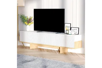 Brin TV-benk 180 cm - Natur/Hvit - Møbler - TV- & Mediamøbler - TV benk & mediabenk
