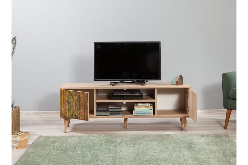 Brokind TV-Benk 140 cm - Brun - Møbler - TV- & Mediamøbler - TV benk & mediabenk