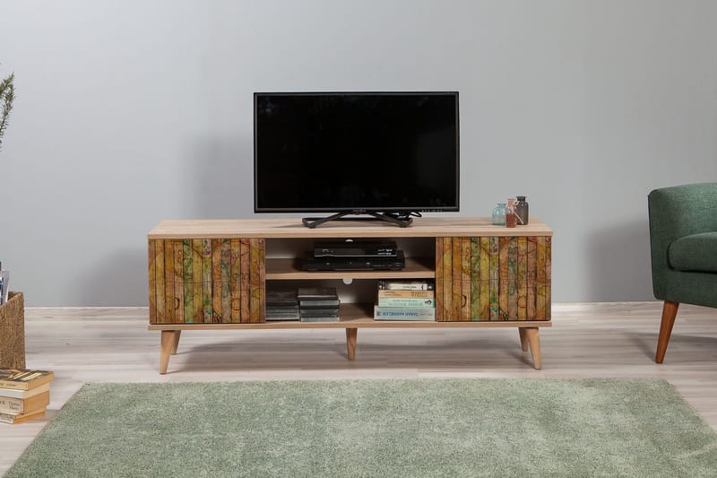 Brokind TV-Benk 140 cm - Brun - Møbler - TV- & Mediamøbler - TV benk & mediabenk