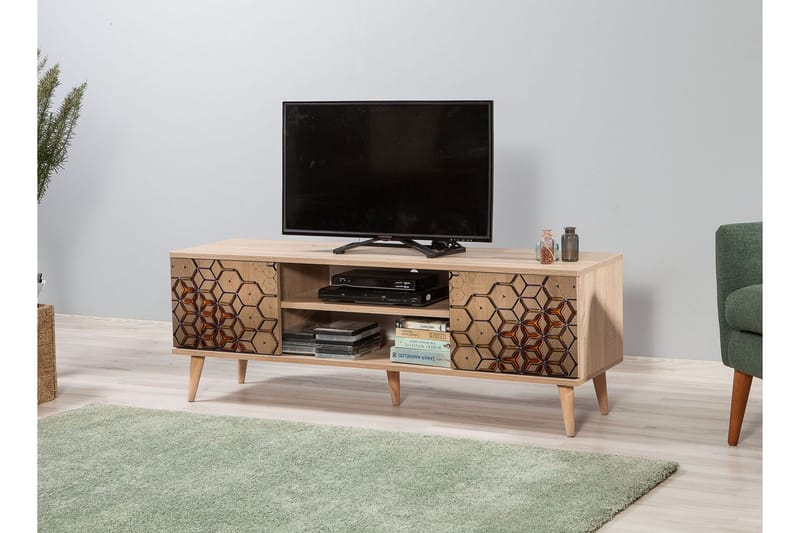 Brokind TV-Benk 140 cm - Brun - Møbler - TV- & Mediamøbler - TV benk & mediabenk