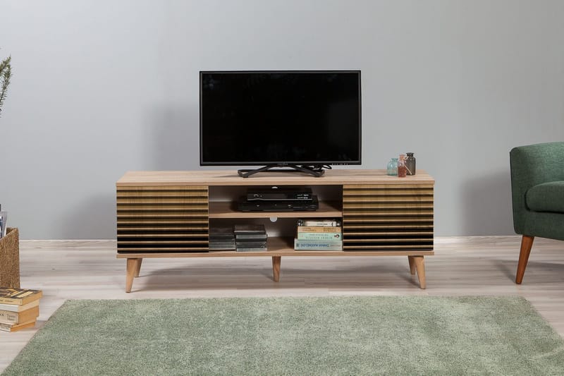 Brokind TV-Benk 140 cm - Brun - Møbler - TV- & Mediamøbler - TV benk & mediabenk
