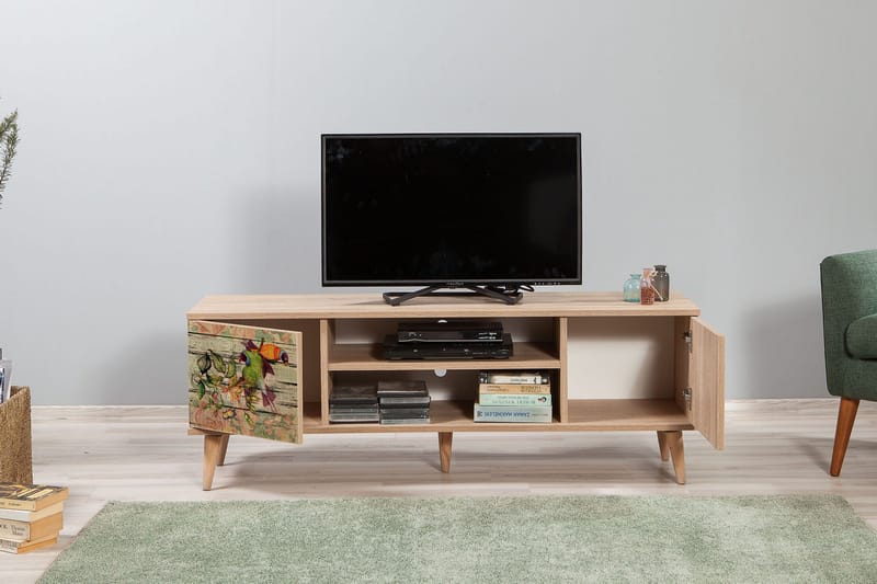 Brokind TV-Benk 140 cm - Brun - Møbler - TV- & Mediamøbler - TV benk & mediabenk