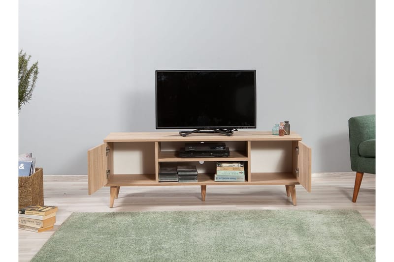 Brokind TV-Benk 140 cm - Brun - Møbler - TV- & Mediamøbler - TV benk & mediabenk