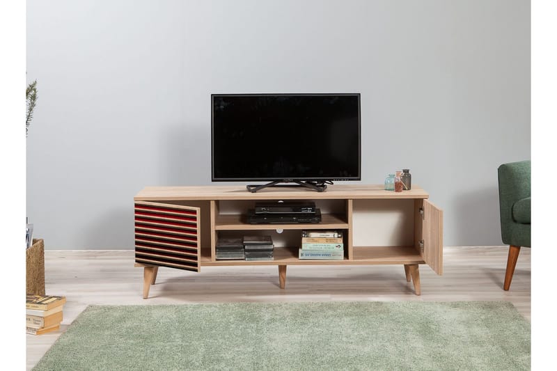 Brokind TV-Benk 140 cm - Brun - Møbler - TV- & Mediamøbler - TV benk & mediabenk