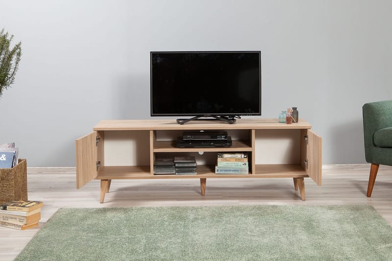 Brokind TV-Benk 140 cm - Brun - Møbler - TV- & Mediamøbler - TV benk & mediabenk