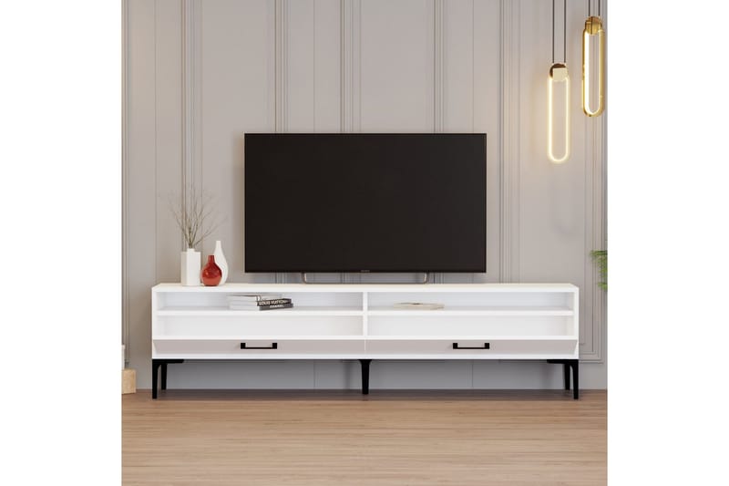 Brutorp TV-benk 180 cm - Hvit - Møbler - TV- & Mediamøbler - TV benk & mediabenk