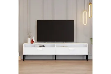 Brutorp TV-benk 180 cm - Hvit - Møbler - TV- & Mediamøbler - TV benk & mediabenk