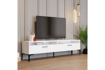 Brutorp TV-benk 180 cm - Hvit - Møbler - TV- & Mediamøbler - TV benk & mediabenk