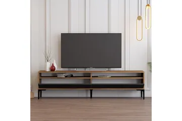 Brutorp TV-benk 180 cm - Valnøtt/Antrasitt - Møbler - TV- & Mediamøbler - TV benk & mediabenk