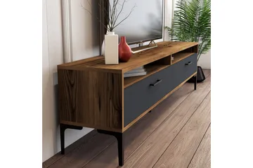 Brutorp TV-benk 180 cm - Valnøtt/Antrasitt - Møbler - TV- & Mediamøbler - TV benk & mediabenk