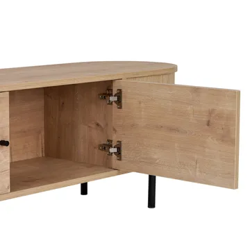 Bryric TV-benk 180 cm - Sapphire Oak/Svart - Møbler - TV- & Mediamøbler - TV benk & mediabenk