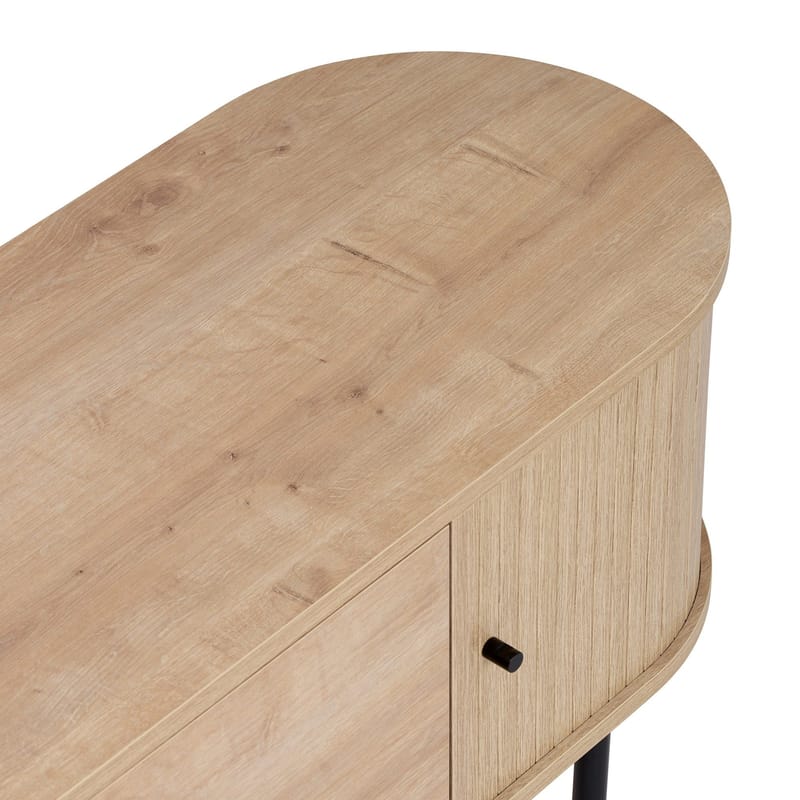 Bryric TV-benk 180 cm - Sapphire Oak/Svart - Møbler - TV- & Mediamøbler - TV benk & mediabenk