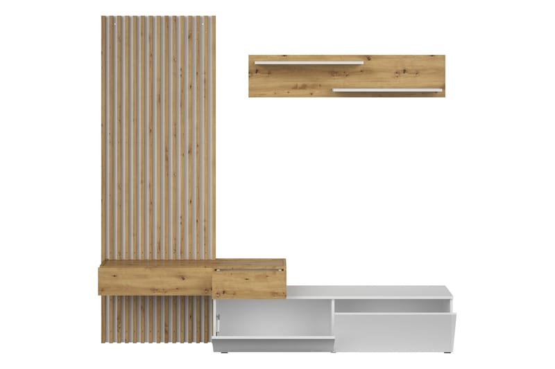 Bunkar TV-møbelsett 210x43 cm - Brun / Svart - Møbler - TV- & Mediamøbler - TV-møbelsett