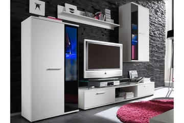 Bunta TV-møbelsett 235x40 cm - Hvit - Møbler - TV- & Mediamøbler - TV-møbelsett