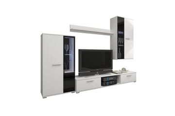 Bunta TV-møbelsett 235x40 cm - Hvit - Møbler - TV- & Mediamøbler - TV-møbelsett