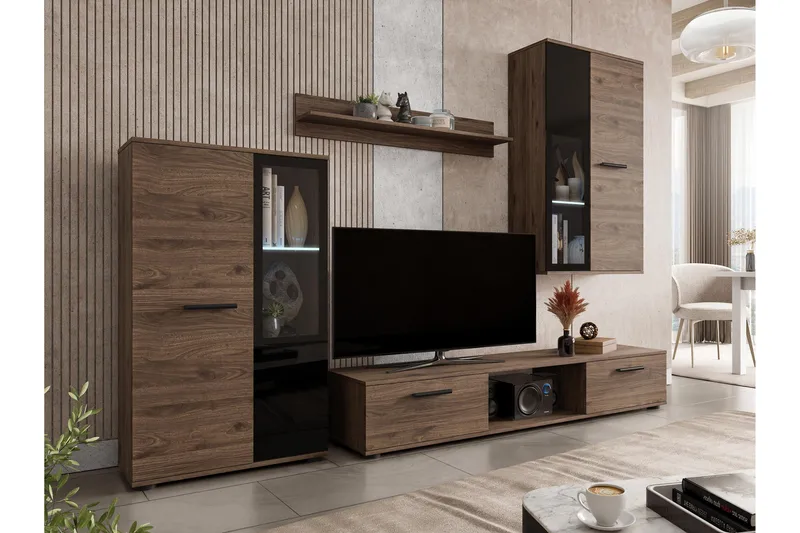 Bunta Tv-Møbelsett, Brun