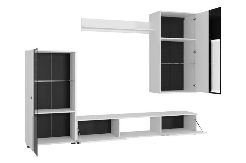 Bunta Tv-Møbelsett - Hvit/Rosa - Møbler - TV- & Mediamøbler - TV-møbelsett