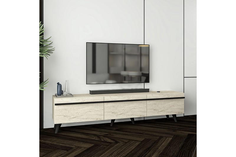 Calna TV-benk - Beige - Møbler - TV- & Mediamøbler - TV benk & mediabenk