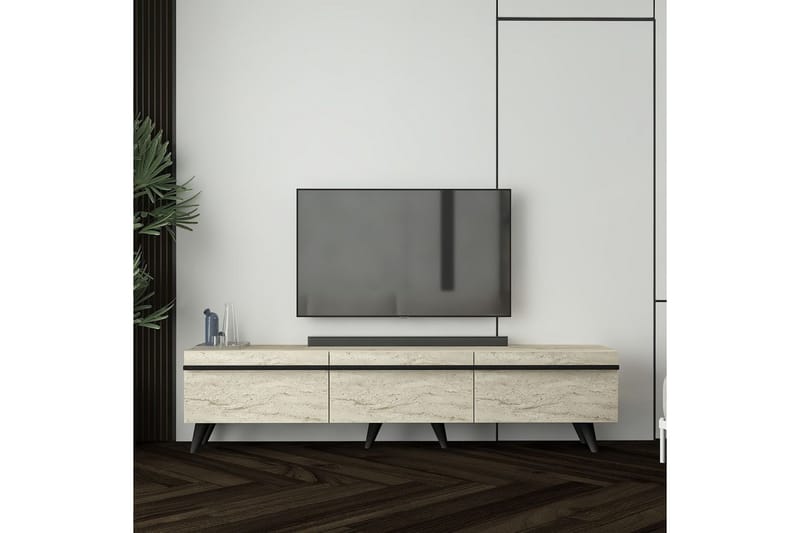 Calna TV-benk - Beige - Møbler - TV- & Mediamøbler - TV benk & mediabenk