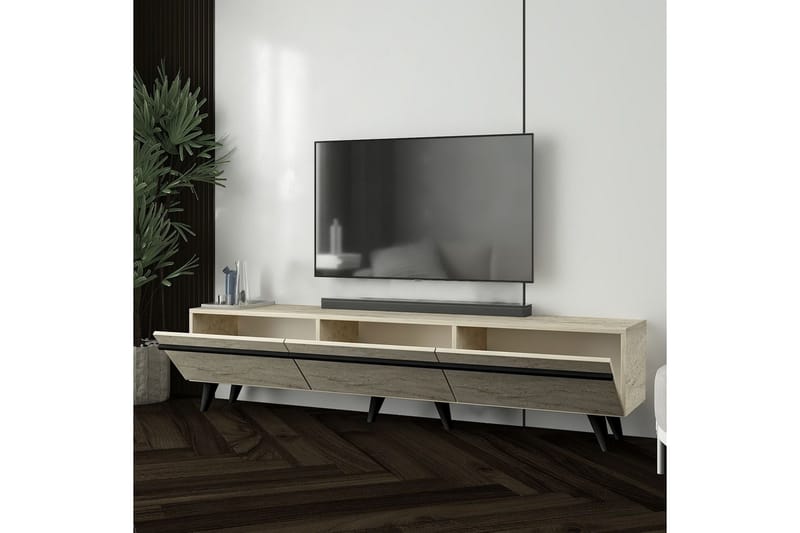 Calna TV-benk - Beige - Møbler - TV- & Mediamøbler - TV benk & mediabenk